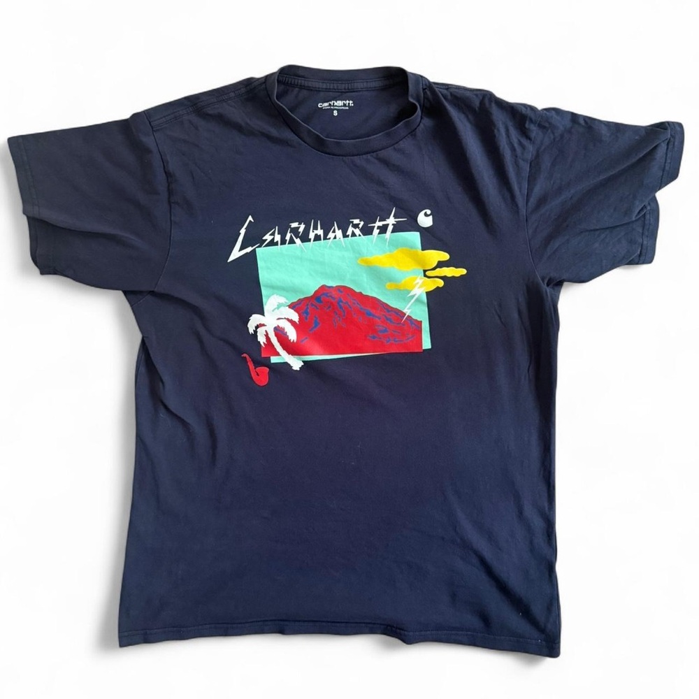 Carhartt WIP S/S Anderson Dark Navy Blue Shirt